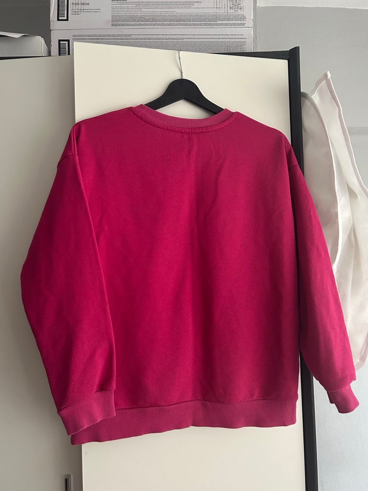 Pembe Baskılı Kadın Sweatshirt - Görsel 5