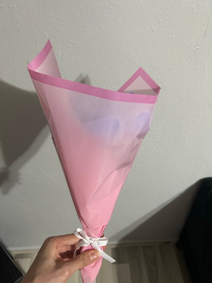 Mavi gül buketi - Görsel 4