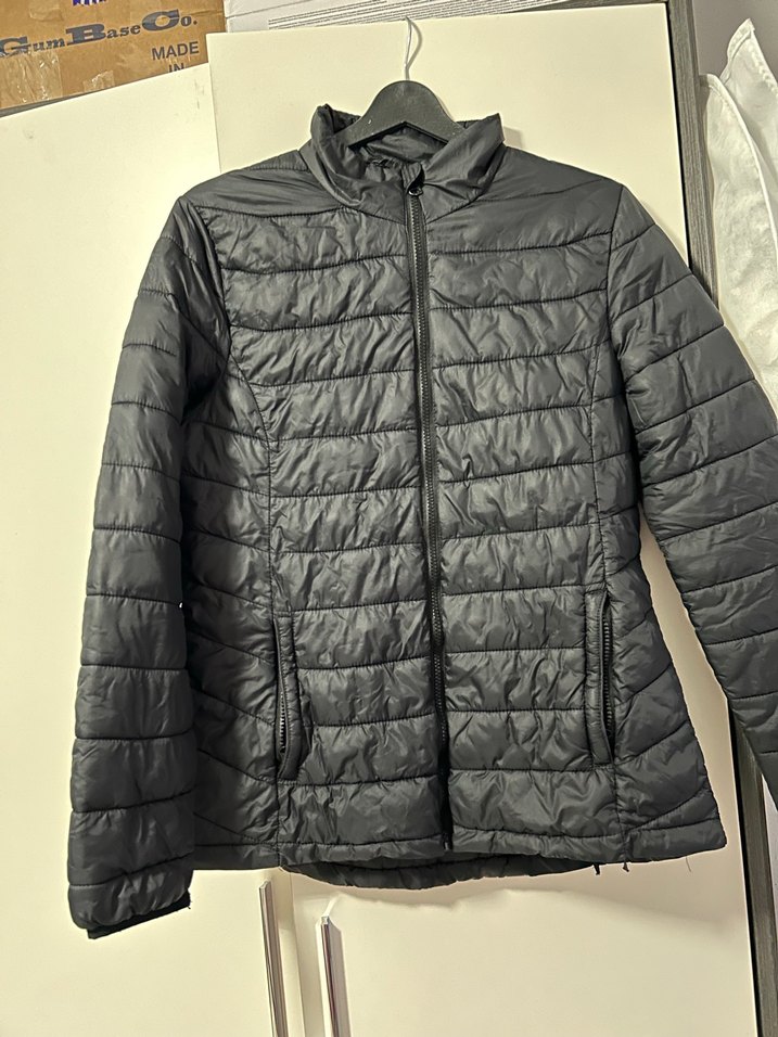 Siyah Fermuarlı Kadın Mont - Görsel 2