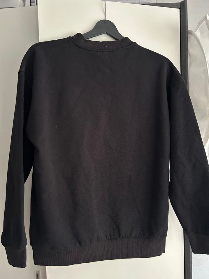 Siyah Baskılı Kadın Sweatshirt - Görsel 5