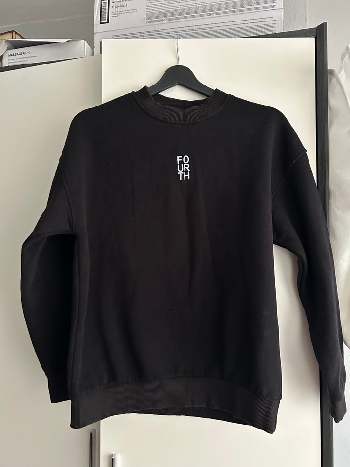 Siyah Baskılı Kadın Sweatshirt - Görsel 2