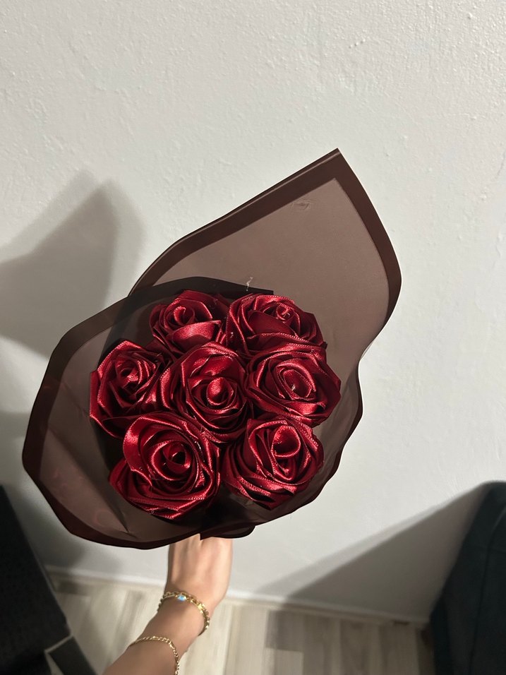 Bordo Gül Buketi - Görsel 4