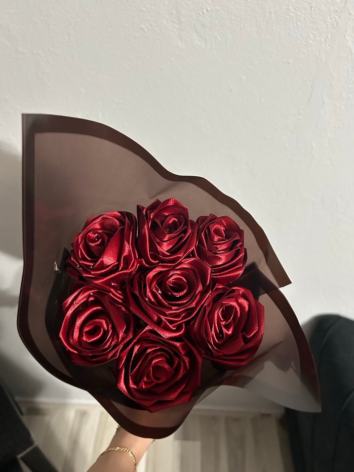 Bordo Gül Buketi - Görsel 2