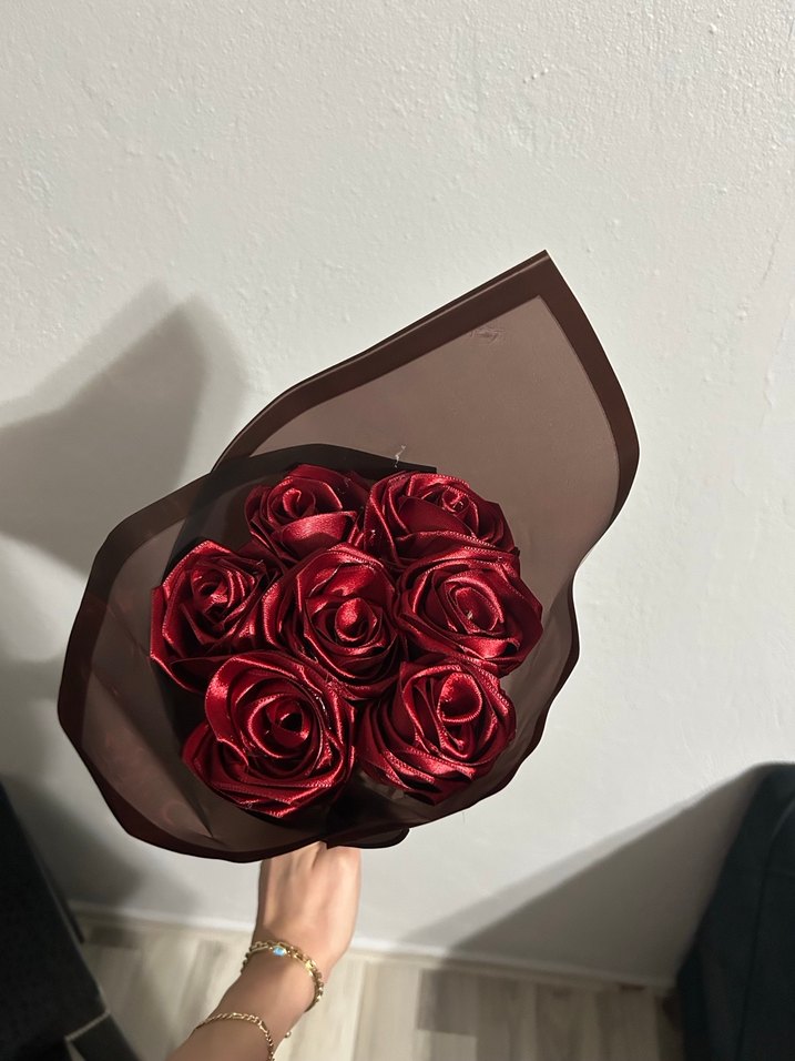 Bordo Gül Buketi - Görsel 3