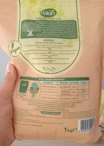  Beden Dalan Zeytinyağlı Granül Matik Sabun 32'li
