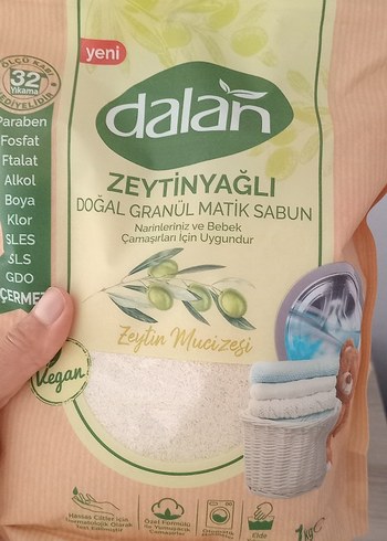  Dalan Zeytinyağlı Granül Matik Sabun 32'li