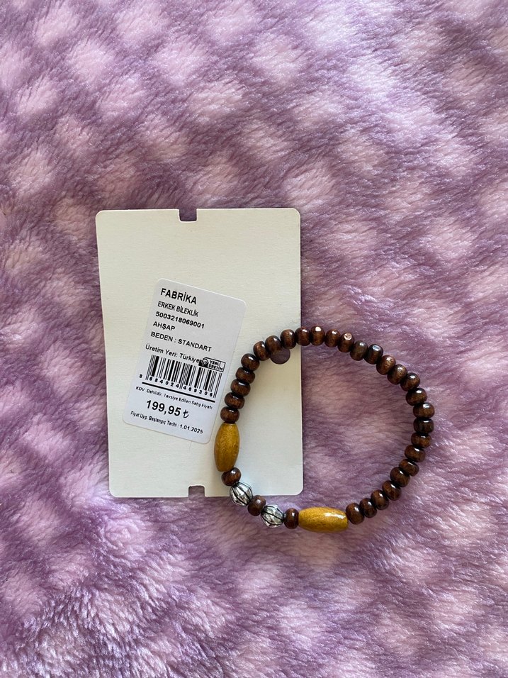 Bohem Boncuklu Kahverengi Bileklik - Görsel 2