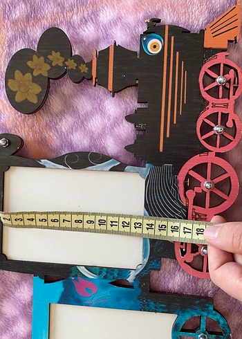 Renkli Tren Tasarımlı Çerçeve - Görsel 8