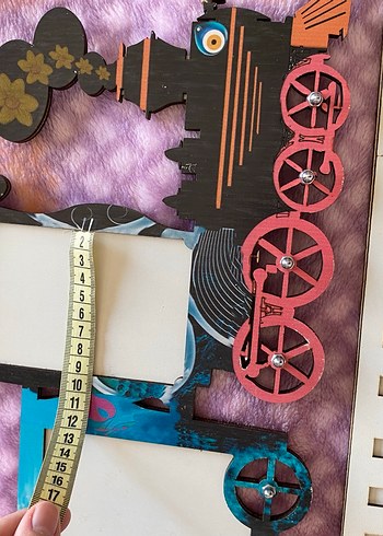 Renkli Tren Tasarımlı Çerçeve - Görsel 9