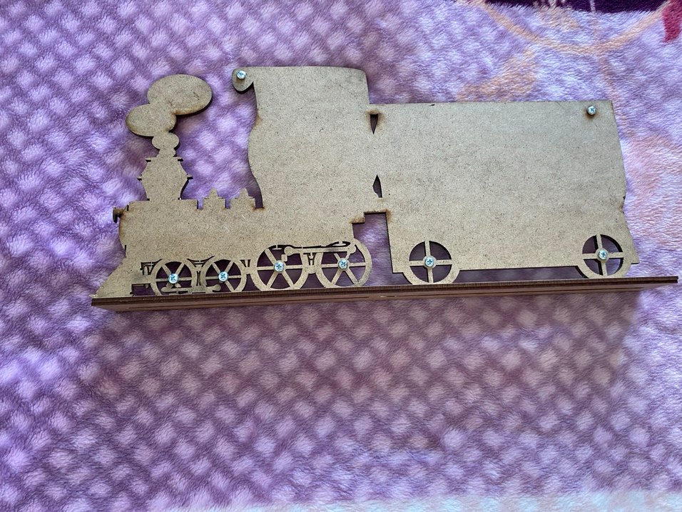 Renkli Tren Tasarımlı Çerçeve - Görsel 3