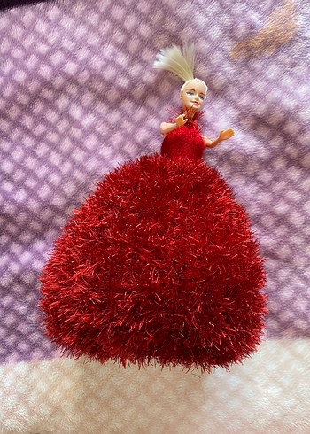  Beden Kırmızı elbiseli barbie Bebek