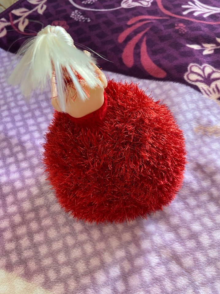 Kırmızı elbiseli barbie Bebek - Görsel 4