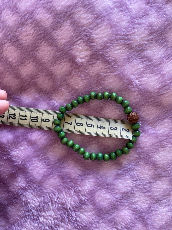 Yeşil unisex ahşap Bileklik - Görsel 3