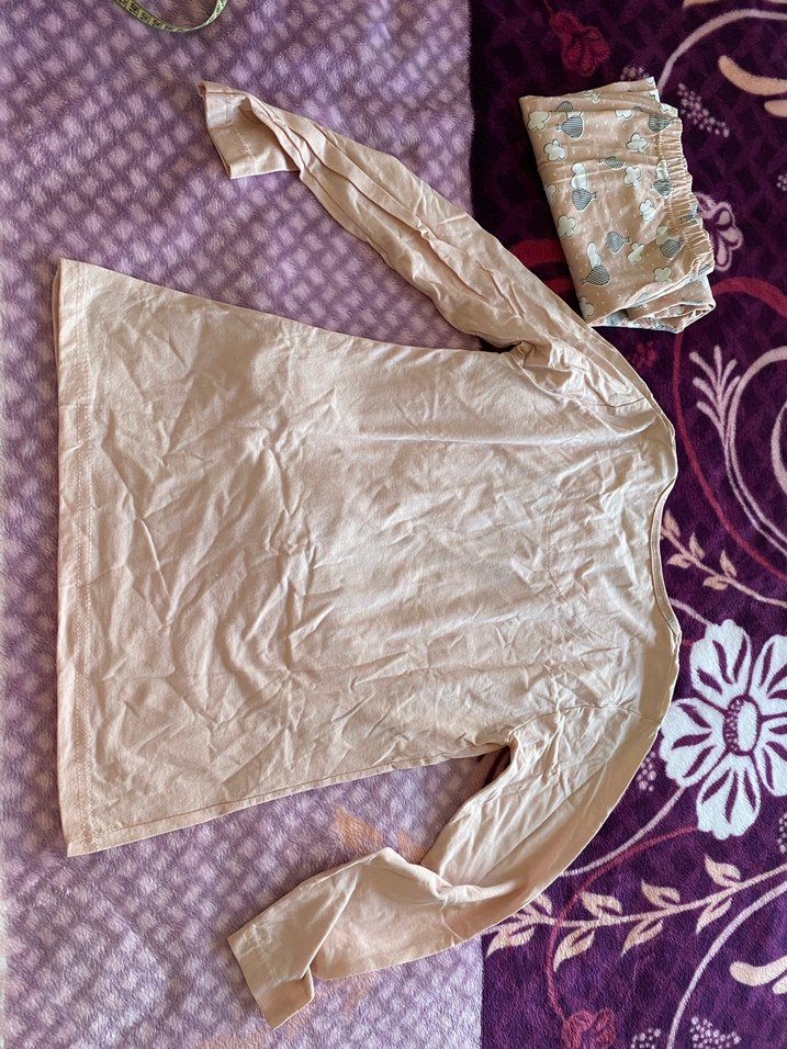 Kadın Uzun Kollu Rahat Pijama Takımı - Görsel 2