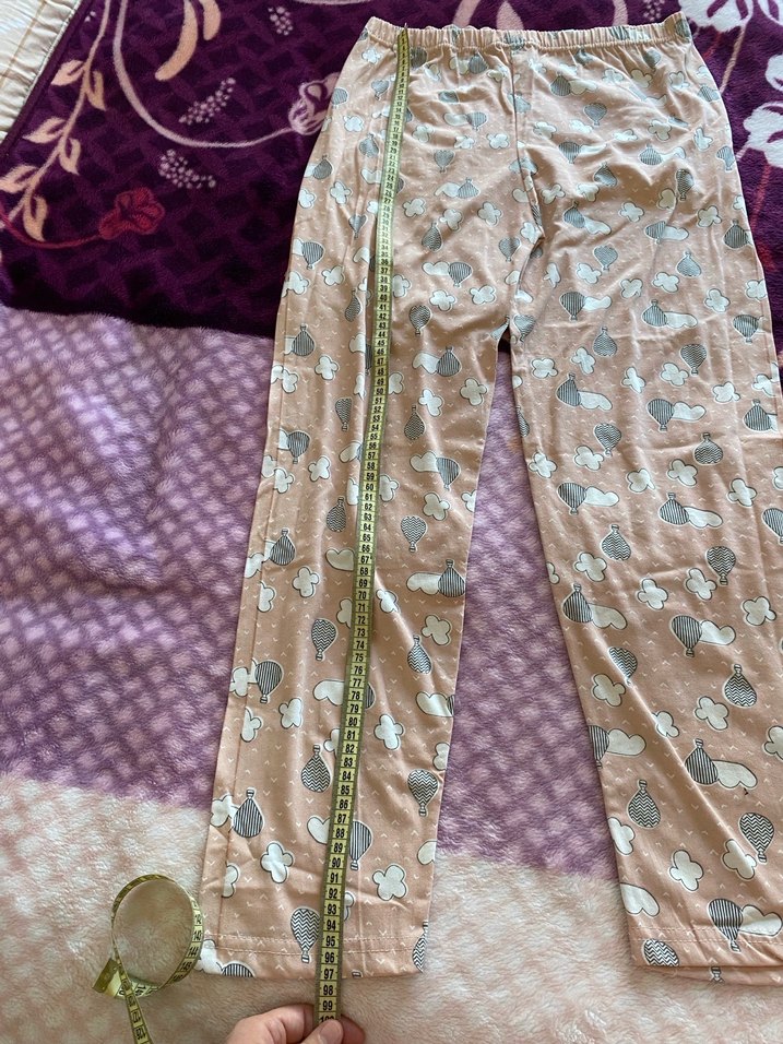 Kadın Uzun Kollu Rahat Pijama Takımı - Görsel 4