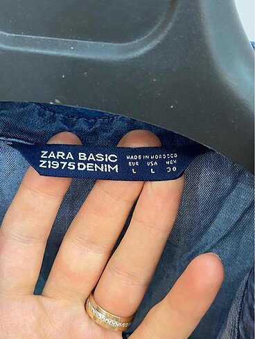 l Beden Zara kısa gömlek