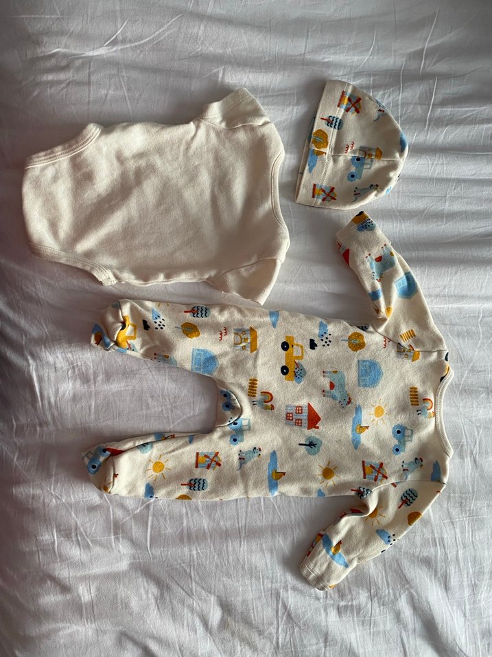 Yenidoğan hastane çıkışı tulum seti - Görsel 2