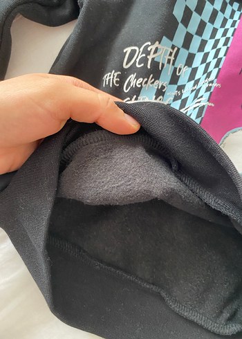 Siyah Kapüşonlu Erkek çocuk Sweatshirt - Görsel 4