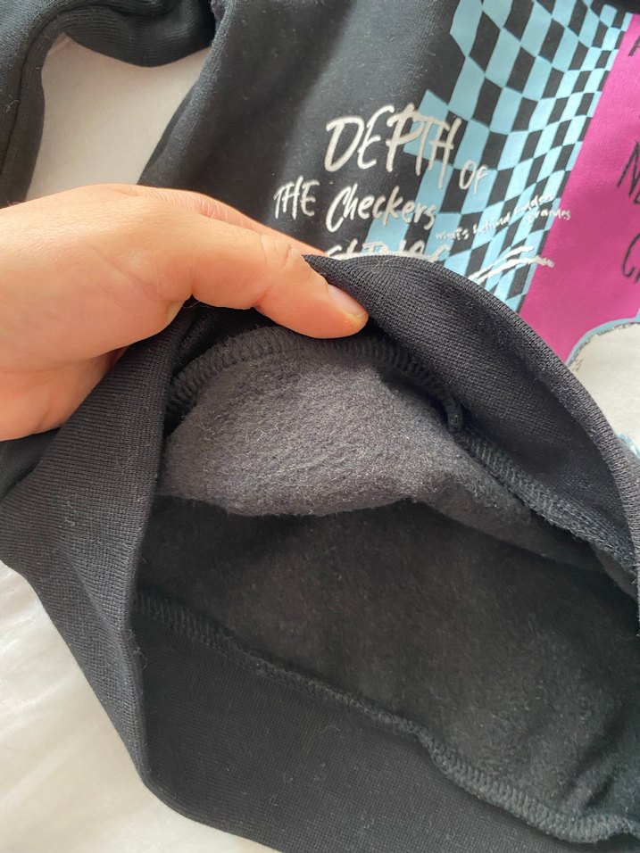 Siyah Kapüşonlu Erkek çocuk Sweatshirt - Görsel 4