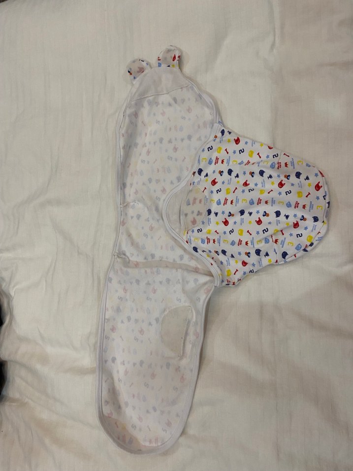 Renkli Desenli Bebek Kundak Örtüsü - Görsel 3