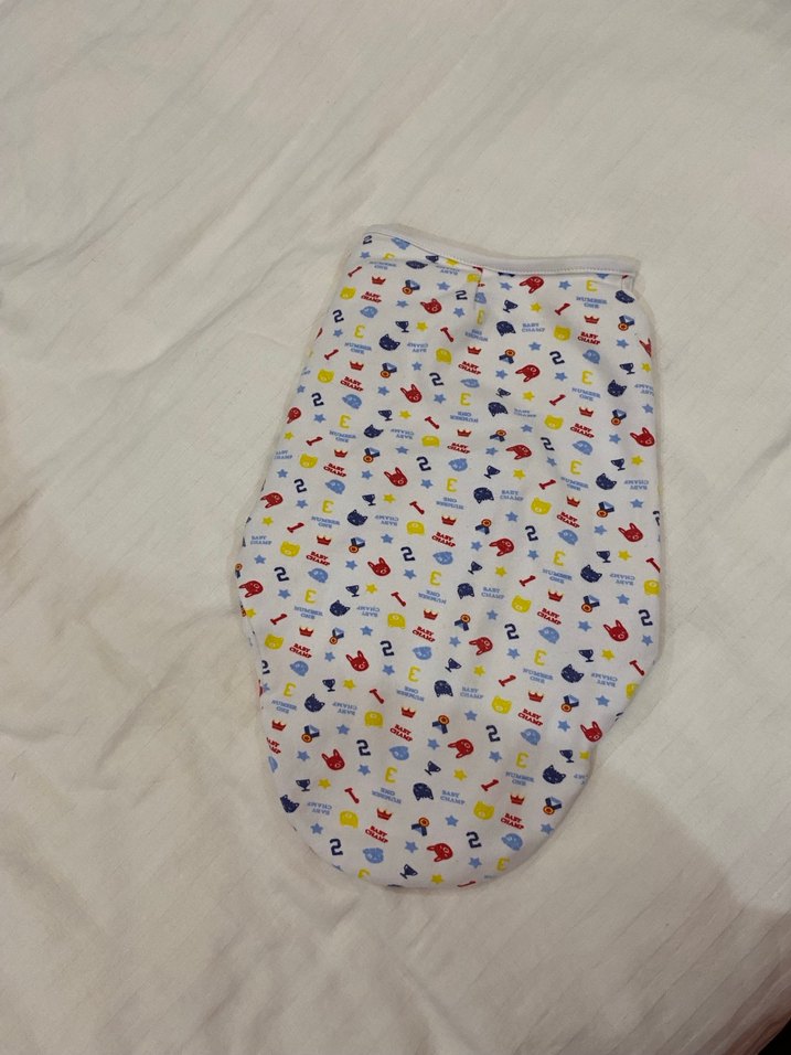 Renkli Desenli Bebek Kundak Örtüsü - Görsel 2