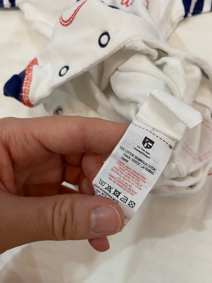 Uzun Kollu Beyaz Bebek Tulum - Görsel 5