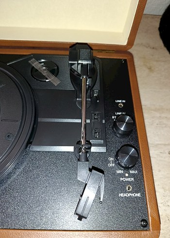 Kensa Kahverengi Taşınabilir Plak Çalar - Görsel 2