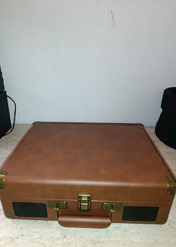 Kensa Kahverengi Taşınabilir Plak Çalar - Görsel 4