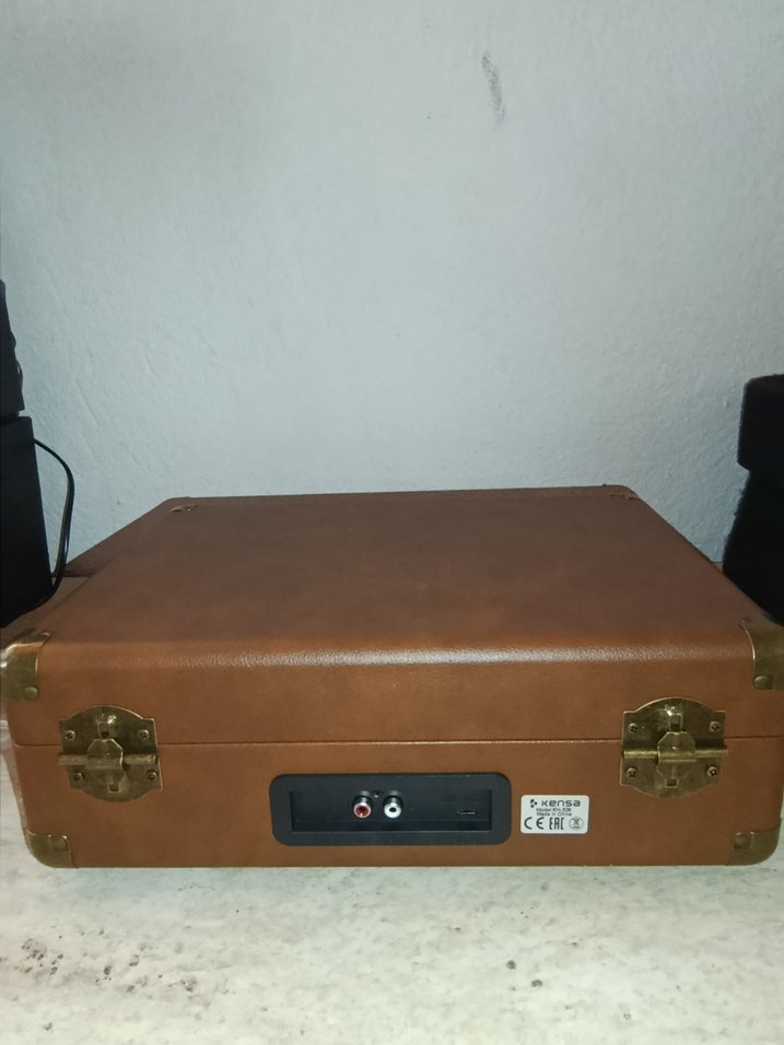 Kensa Kahverengi Taşınabilir Plak Çalar - Görsel 5