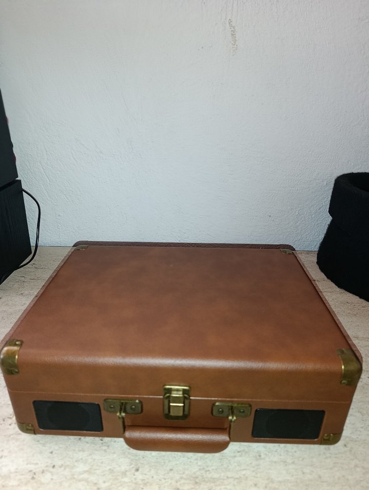 Kensa Kahverengi Taşınabilir Plak Çalar - Görsel 4