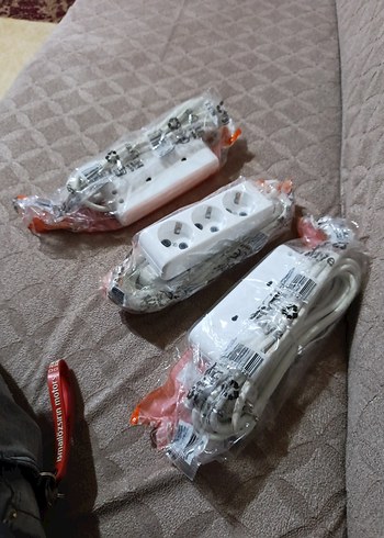 3'lü Çoklu Priz Uzatma Kablosu Beyaz - Görsel 2