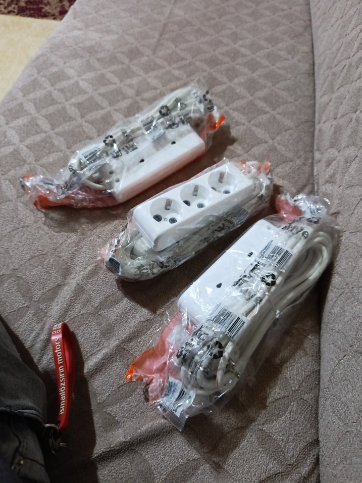 3'lü Çoklu Priz Uzatma Kablosu Beyaz - Görsel 2