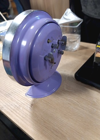 Mor Renkli tavuklu Masa Saati - Görsel 2