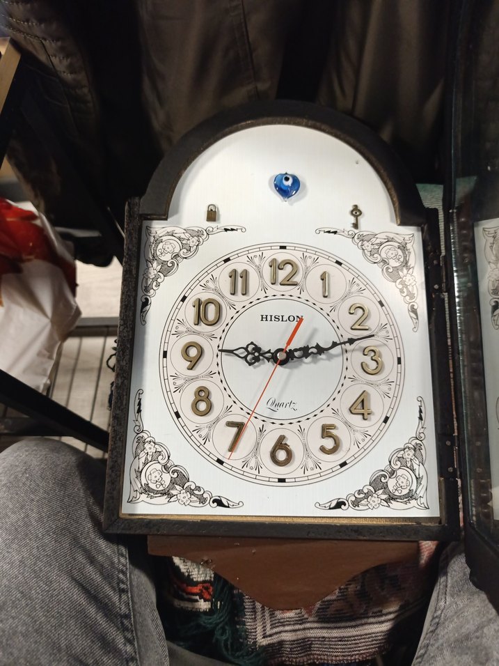 Kahverengi Ahşap Masa Saati - Görsel 2