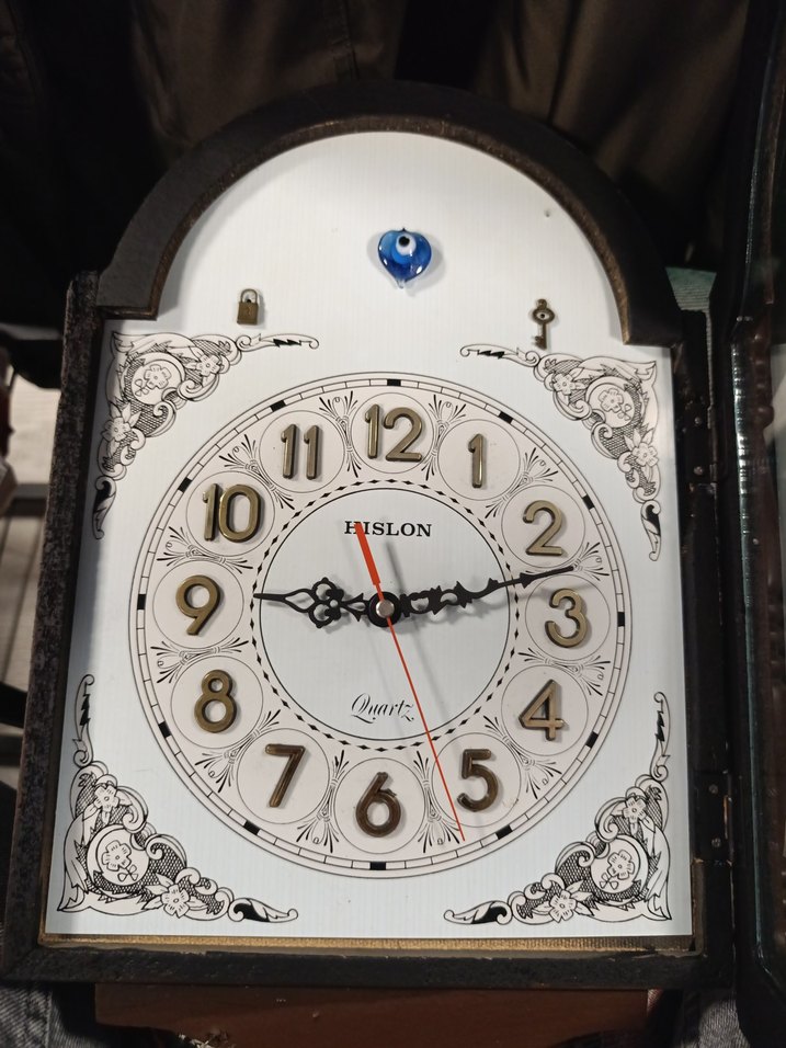 Kahverengi Ahşap Masa Saati - Görsel 4