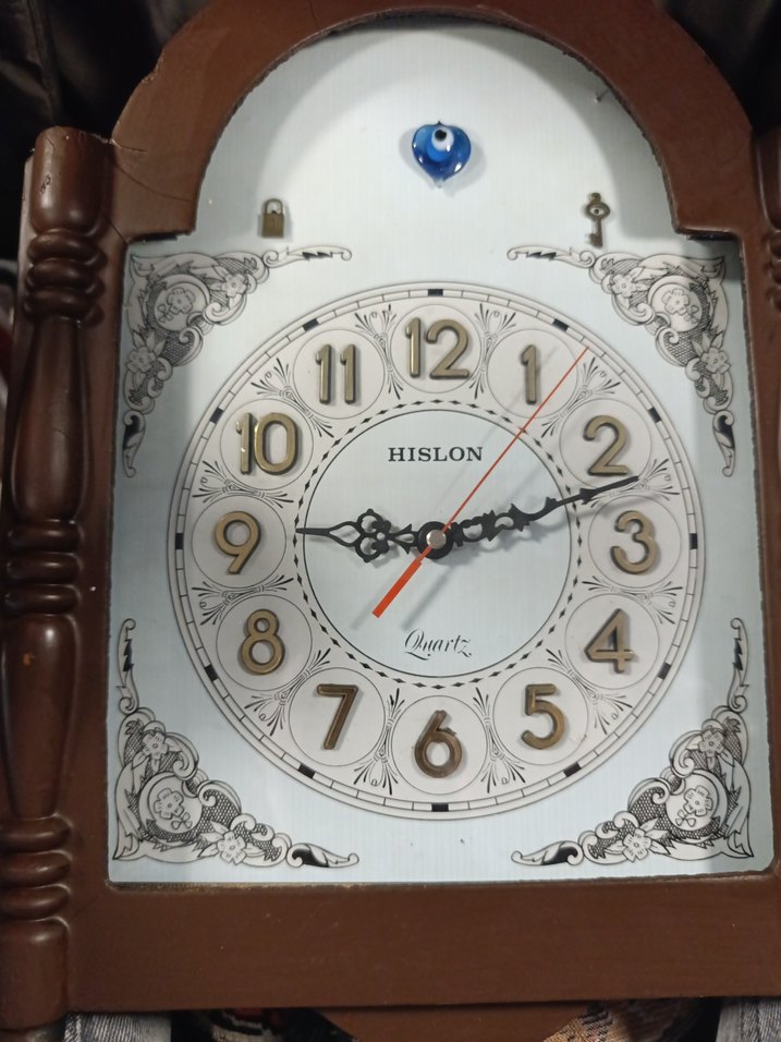 Kahverengi Ahşap Masa Saati - Görsel 5