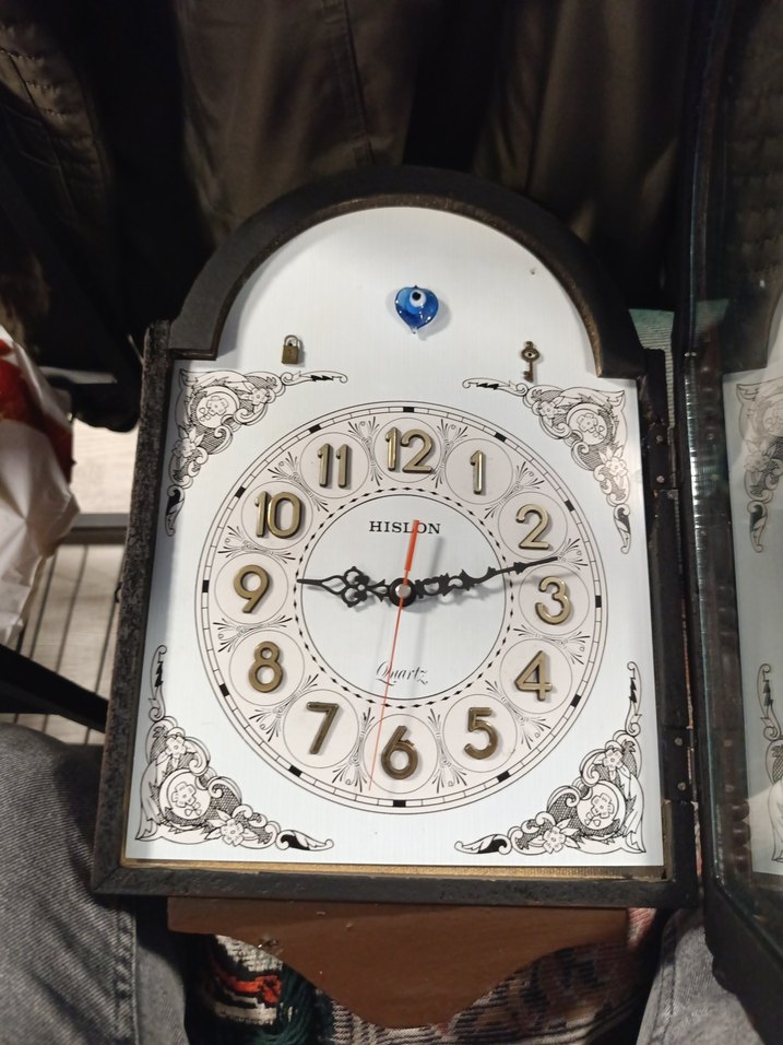 Kahverengi Ahşap Masa Saati - Görsel 3