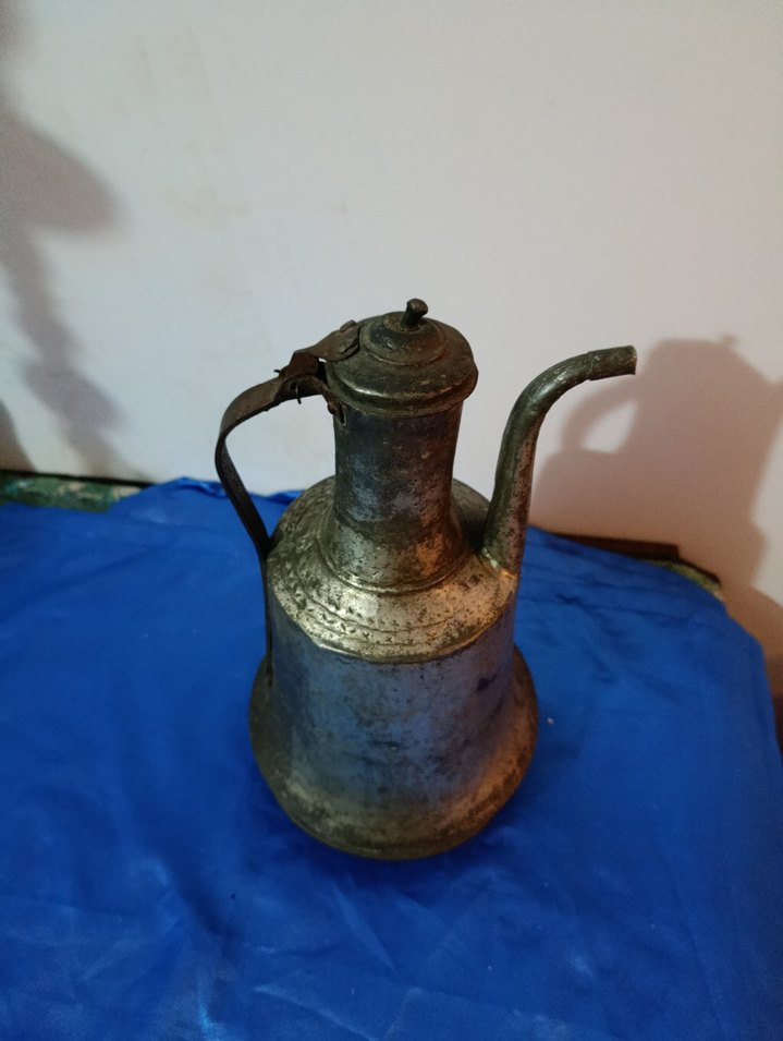 Gri Antika bakır ibrik - Görsel 2