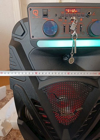 15" Kablosuz Mor Bluetooth Hoparlör 2000W - Görsel 10