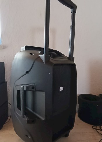 15" Kablosuz Mor Bluetooth Hoparlör 2000W - Görsel 6