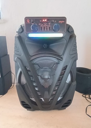 15" Kablosuz Mor Bluetooth Hoparlör 2000W - Görsel 2