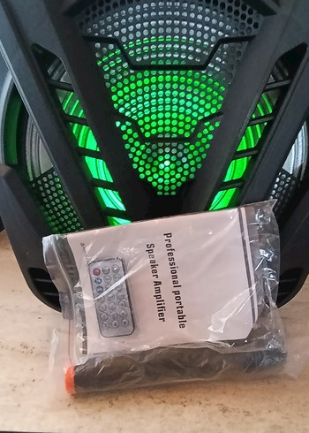 15" Kablosuz Mor Bluetooth Hoparlör 2000W - Görsel 4