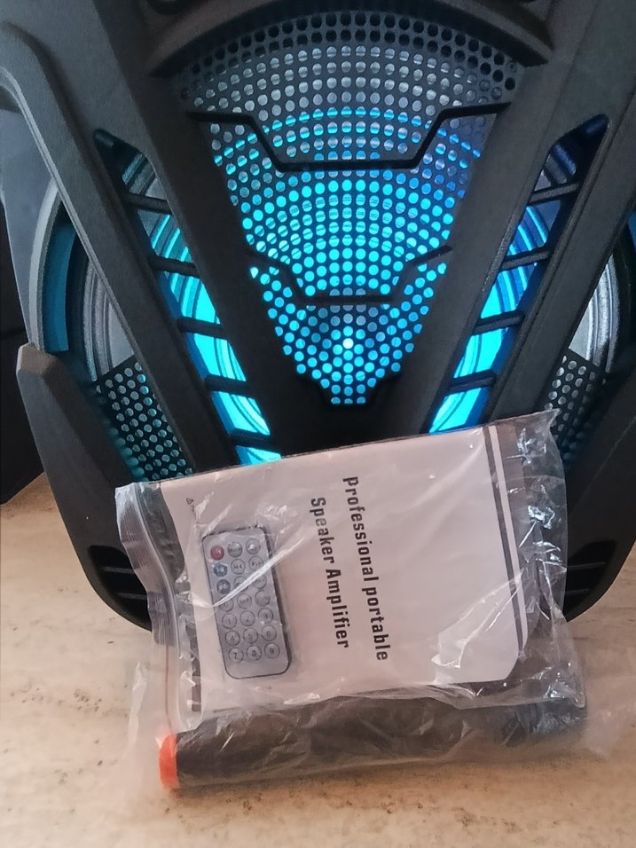 15" Kablosuz Mor Bluetooth Hoparlör 2000W - Görsel 5