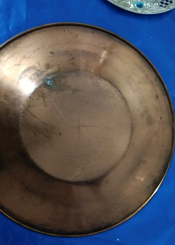 Kahverengi İşlemeli Dekoratif Duvar Tabağı - Görsel 3