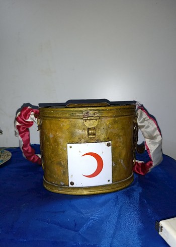 Osmanlı Dönemi Kızıl Hilal Kutusu kumbara - Görsel 2