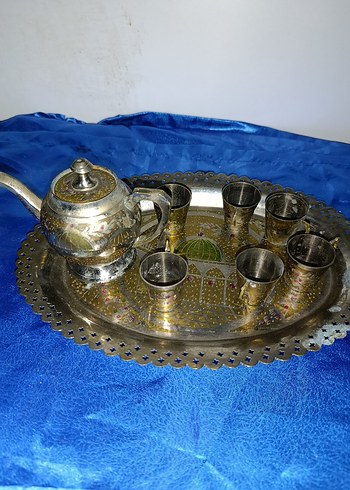 Altın Renkli Çaydanlık Seti - Görsel 3