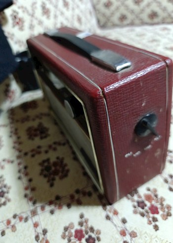 Kırmızı Vintage Müzik Sistemi - Görsel 6