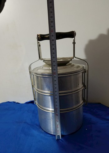 Gri Metal Katlanabilir Yemek Kabı - Görsel 3