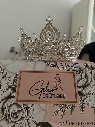 Gelin ürünleri Kristal taşlı Gelin Tacı