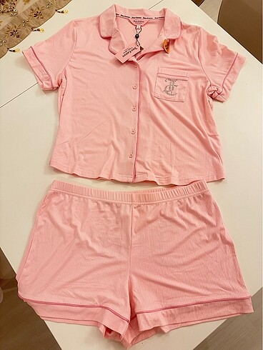 Juicy couture pudra pembe pijama takımı
